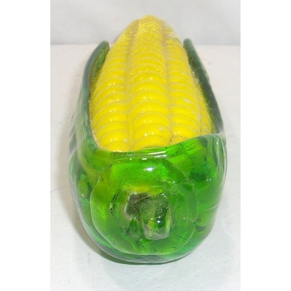 Beautiful Murano Style Encased Glass "Corn on the Cob" Decor - Picture 3 of 9